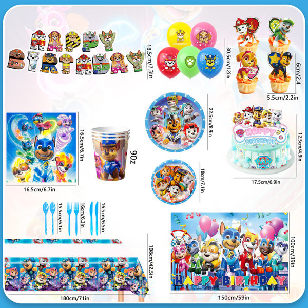 The Holiday Aisle® Paw Patrol Birthday Party Supplies, 101Pcs Paw — free download